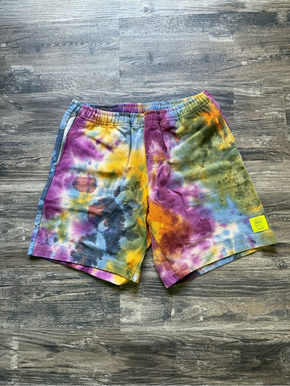 NWOT - Brain Dead Tied Dye Logo Shorts